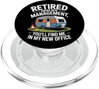Youll Find Me In My New Office Retired Camper RV Adventure PopSockets PopGrip for MagSafe