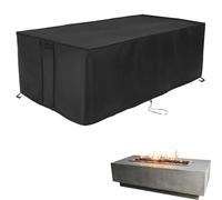 Youlvy Rectangular Fire Pit Cover 60 inch, Propane Gas Fire Pit Table Cover,Outdoor Waterproof Firepit Table Cover - 60 X 28 X 17 Inch