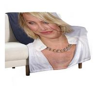 YOUMAN Cameron Diaz Actress Poster Fleece Blankets for Bed Couch Sofa Thick And Warm Flannel Blanket Soft Fuzzy Plush for All Seasons 30"x40"
