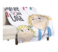 YOUMAN Charlie And Lola Anime Britain Poster Popular Fleece Blanket All Season Use Cozy Plush Lightweight Flannel Throw Blankets for Couch Sofa Bed 50"x60"