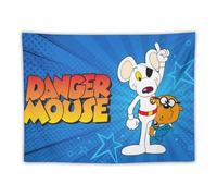 YOUMAN Danger Mouse Britain Anime Poster Wall Tapestry Room Aesthetic Painting Bedroom Tapestries Living Room Walls Decorative 30"x40"