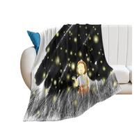 YOUMAN Studio Ghibli Anime Poster Grave of The Fireflies Fleece Blanket All Season Use Cozy Plush Lightweight Flannel Throw Blankets for Couch Sofa Bed 60"x80"