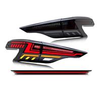 Youmero Car Rear Lights Compatible With For Sienna 2020-2026 Sequential Signal Dynamic Black Rear Lamps Assembly With Middle Lamp Tail Lights