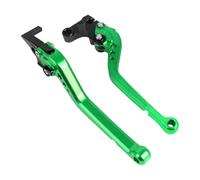 Youmero Clutch Brake Levers Compatible with for ER-6F 2012 2013 2014 2015 2016 Motorcycle Adjustable Folding Extendable Brake Clutch Control Handle Levers(Green)