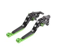 Youmero Clutch Brake Levers Compatible with for FJR1300 2003 Motorcycle Scooter Adjustable Folding Brake Clutch Lever Handle CNC Folding Extendable Brake Levers(Black-Green)
