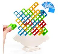 YOUMI Balance Building Blocks,Tower Stacking Blocks Game,Board Games for Family, Parties, Travel,Best Gifts for 3 4 5 6 Year Old Boys Girls (32pcs)