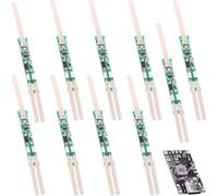 Youmile 10 pcs 2S 7.4V 18650 Protection Board 2A BMS Li-ion Battery Protection Board Overcharge, Overdischarge, Overcurrent, and Short-Circuit Protection,with Nickel Strips Charging module