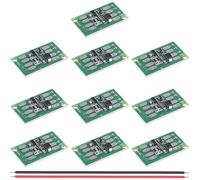 Youmile 10 pcs Solar Charge Controller Board Street Light Switch Module 1S-4S Lithium Battery Charging Garden Lamp Controller Auto ON/OFF Light Control Switch with 26AWG Red and Black Cable