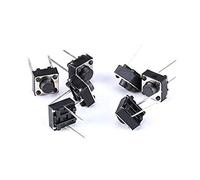 Youmile 100PACK Tact Button Switch 2 Pin DIP 6x6x5mm PCB Momentary Tactile Tact Push Button Switch
