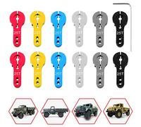 Youmile 12PCS Servo Horn 25T Aluminum M3 Threads Metal Steering 6 Color Red Blue Grey Sliver Yellow Black Servo Aceessories For RC Car Truck Buggy Airplane