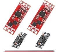 Youmile 2 pcs 1S-2S Brushless Motor Driver Board 3.7V-8.4V RC Drone ESC Upgraded Version 6A with Boost Module 24AWG Red and Black Cable for 1104 1106 1306 1407 1503 Brushless