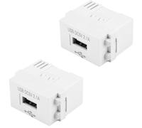 Youmile 2 pcs AC to DC Power Module 36V-220V to 5V 2.1A USB Charger Socket Type128 Wall Outlet Home socket for Mobile Phone Charging
