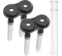 Youmile 2 pcs USB Humidifier Module Accessories Atomizing Plastic Bracket DIY Experiment Ultrasonic Atomization Double Bracket with 4 pcs Humidifier Cotton Filter Sticks for 20mm atomizer disc