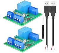 Youmile 2 pcs Water Level Controller Module 5V NE555 automatic water level control switch Liquid level sensor module with Water shortage protector with Male USB two-core cable screwdriver