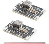 Youmile 2 pcs XL63020 3.3V DC DC Voltage Boost Buck Converter Power Module Lithium Battery USB TPS63020 MCU Power Voltage Stabilization Module Low Ripple with 26AWG Red and Black Cable