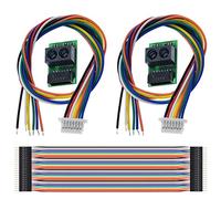 Youmile 2Pack Distance Sensor Module GP2Y0E03 Infrared Ranging Sensor 4-50CM I2C Output For Arduino With M-M Dupont Cable 20PIN