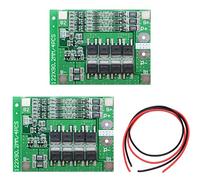 Youmile 2PACK PCB Protection Board 25A 3S 11.1V 12.6V Li-ion 18650 Lithium Battery Charger PCB BMS Protection Board Lipo Cell Module with Balance Charging For Current Drill Motor