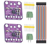 Youmile 2PCS MAX98357 Audio Power Amplifier Module I2S Class D Filterless Audio Amplifiers Board for Arduino, Raspberry Pi, Esp32 with Dupont Cable