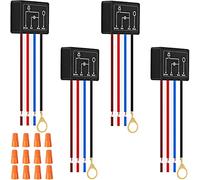 Youmile 4 pcs 3-Way Touch Dimmer Switch Desk Lamp Sensor Module Control Module 3-Segment Dimming Mode Dimmer Repair Kit Replacement,with Wiring Caps