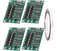 Youmile 4 pcs 3S 40A PCB Protection Board 18650 Lithium Battery Protection Board Li-ion Lithium Battery Charger PCB BMS 11.1V 12V 12.6V with Balance Charging with Nickel strip