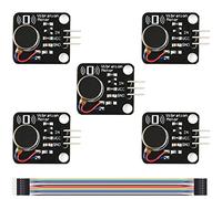 Youmile 5 Pcs PWM Vibration Motor Module DC 5V Mobile Phone Vibrator Module Sensor for Arduino with Dupont Cable 15 Pin