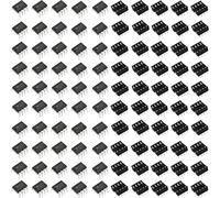 Youmile 50 pcs NE555P Precision Timer Single NE555 Timer IC NE555P Pulse Generator Single Bipolar DIP-8 + 50 pcs NE555 Socket