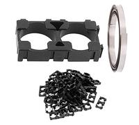 Youmile 50PCS 18650 Lithium Battery Bracket Holder 2 Cell Plastic Lithium Battery For DIY Baterry Pack + Nickel Strip