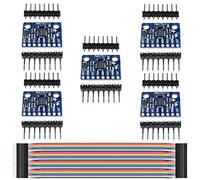 Youmile 5Pack MPU-6050 Accelerometer Module GY-521 3 Axis Gyroscope 3 Axis Accelerometer 6DOF Sensor 16 Bit AD Converter Data Output IIC I2C For Arduino With Dupont Cable 40Pin
