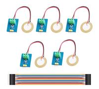 Youmile 5PACK piezoelectric ceramic vibration sensor piezo 3.3V/5V Module Analog Controller Electronic Components Supplies Sensor for Arduino with Dupont Cable
