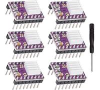 Youmile 6 pcs DRV8825 Stepper Motor Driver Module Adjustable Driver 3D printer accessories with Heat Sink screwdriver for 3D Printer RepRap 4 ramps 1.4 StepStick