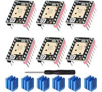 Youmile 6 pcs TMC2208 V3.0 Stepper Motor Driver module UART Mode Mute Driver with Heat Sink screwdriver for BTT Octopus SKR V1.4 Turbo Manta M4P/8P 3D Printer Motherboard