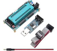Youmile AVR ATMEGA16 Minimum System Board ATmega32 Development Board + USB ISP USBasp Programmer ISP ATTiny 51 Board with Download Cable DC male Cable for ATM