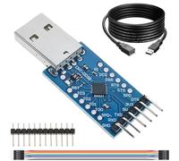Youmile CP2104 Module USB to TTL UART Module Serial Converter CP2102 with pin header Dupont cables USB extension cable,for Arduino Raspberry Pi