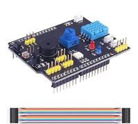 Youmile DHT11 Expansion Board 9-in-1 multifunctional expansion board DHT11 Humidity Sensor and LM35 Temperature Sensor Receiver Buzzer with DuPont Cable