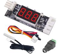 Youmile Fan Speed Control Module,Thermostat PWM Fan Module,DC 12V 3A 4-Wire PC CPU Fan Digital display Speed reduction and noise reduction with NTC temperature probes DC female connector
