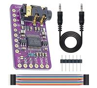 Youmile PCM5102 DAC Decoder Module I2S Interface GY-PCM5102 PHAT Format Player Board Digital-to-Analog Converter Voice Module for Arduino with 3.5mm Audio Cable, Dupont Cable