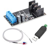 Youmile PT100 RTD Temperature Sensor Module -20°C to +400°C SPI High Accuracy Measurement RS485 MODBUS RTU with RS485 to TTL Module 0.5m/1.6ft 3 Wires PT100 RTD Sensor Probe