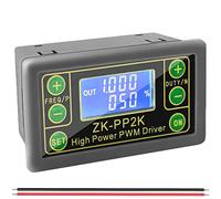 Youmile PWM Cycle Delay Drive Module ZK-PP2K 8A Dual Mode High Power Dimming Motor Speed Controller LCD Pulse Frequency Cycle 1Hz-150KHz,with red and black cable