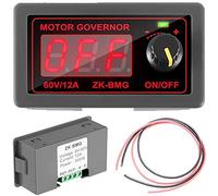 Youmile PWM Motor Speed Controller ZK-BMG DC 12V 24V 60V 500W Adjustable ignal Generator Driver Module with Stepless Switch red and black cable