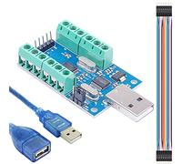 Youmile USB Acquisition Module Data Acquisition Module STM32 10-Channel 12-Bit UART Communication ADC Module,with USB extension cable,15PIN cables Applied to MCU