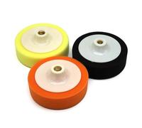 YOUNAFEN 3Pcs 6Inch 150mm Buffing Sponge Head Mop Pads 14mm Thread Sponge Soft Foam Buffing Pads for Car Polishing Buffing Tool Maintenance