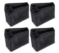 YOUNAFEN 4 Pack Rubber Non-Slip Ladder Feet Pads; Round Shape; Orange, Black; 3.3x0.8x2.4in