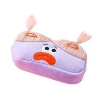 YOUNAFEN Cartoon Plush Pencil Pouches Large Capacity Zippered Pencil Case Plush Pencil Case Boy Girl Student