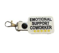 YOUNAFEN Emotional Support Keychain Snap Button Keyring Charm Car Key Holder Bag Pendant Keychain Accessories for Girl Gift, A