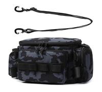 YOUNAFEN Large Capacity Fishing Tackle Bag MultiPockets Fishing Gears Carrying Bag Outdoor Portable Oxford Cloth Shoulder Bag