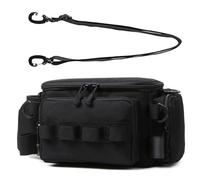 YOUNAFEN Large Capacity Fishing Tackle Bag MultiPockets Fishing Gears Carrying Bag Outdoor Portable Oxford Cloth Shoulder Bag