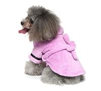 YOUNAFEN Puppy Dog Nightgown Breathable Puppy Bathrobes Comfortable Wear Solid Color Warm Pet Apparel Soft and Stretchy