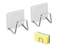 YounBeauty Sponge Holder Sink Caddy for Kitchen Accessories - SUS304 Stainless Steel Rust Proof Waterproof, Quick Drying (2 Pack)