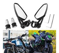 YOUNDERM Universal 7/8" 22mm Handle Bar End Side Rearview Mirrors for Racing Sports Bike Scooter Honda Yamaha