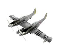 YOUNEEDFUL 2025 New F-82 Twin Mustang Fighter Jet Model Kit - WWII Classic Fighter 1:48 Aircraft Model Parts for Military Enthusiasts and Fans (Silver Gray)